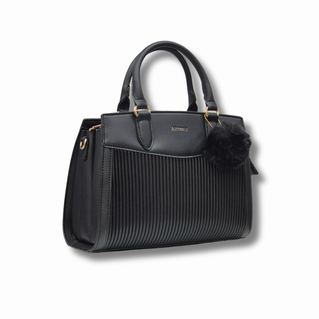 Almeely Large Women Handbag with Plush Ball