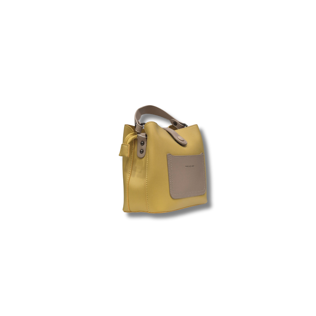 Paris & Classic yellowwomen hand bag