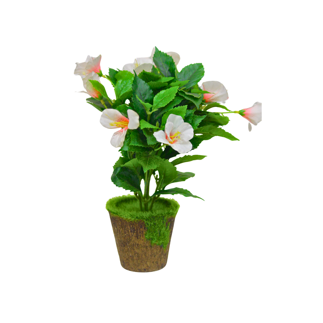 Artificial Hibiscus Flower Plant for Home Décor