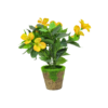 Artificial Indoor Plant with Yellow Flower