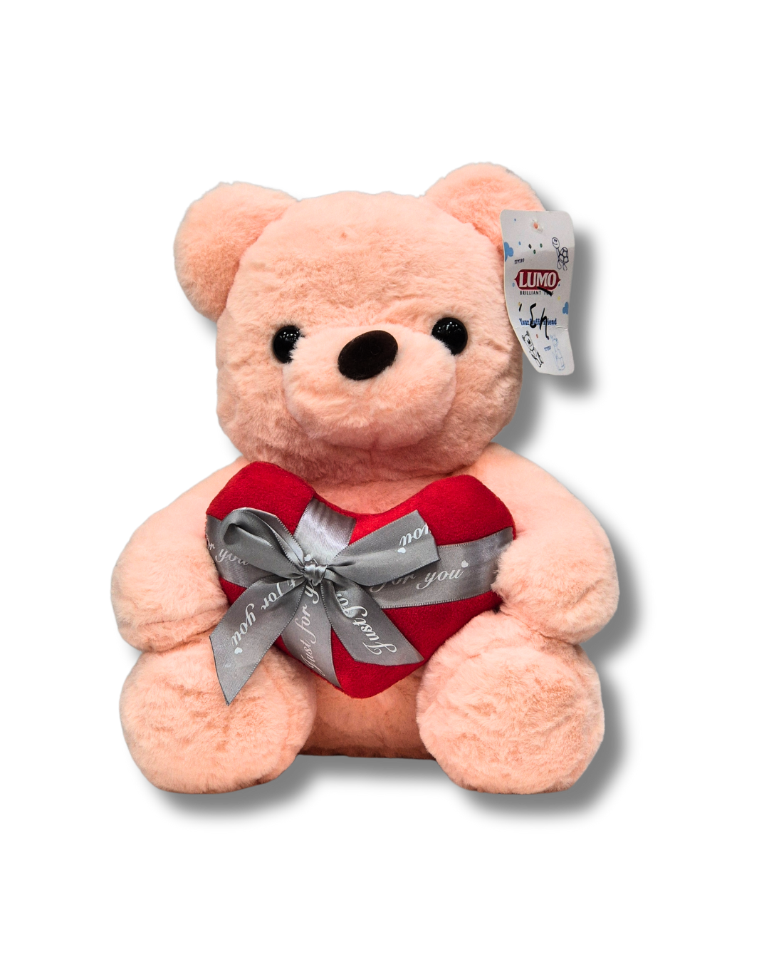 rose teddy bear with heart