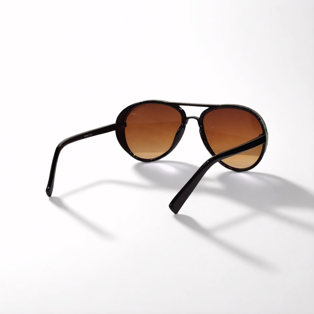 Brown Aviator Sunglasses